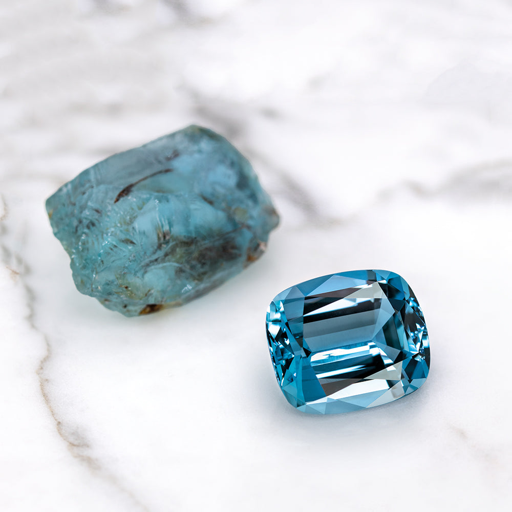 Black Gems Slice with Dark Blue Infused Gemstone Beach Nails Ocean Stock  Photo - Image of flower, blue: 195158692
