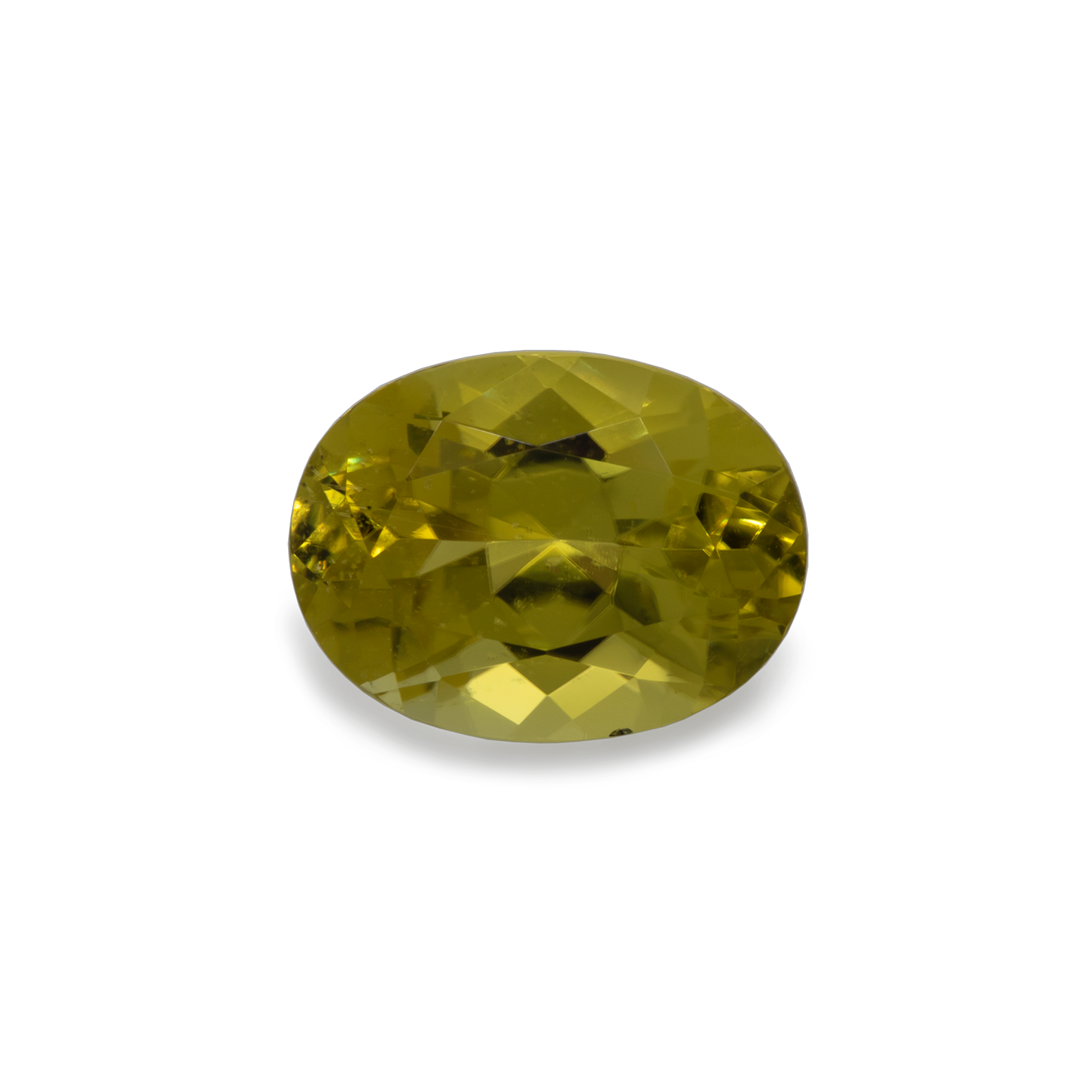 Tourmaline - yellow, oval, 9.5x7.5 mm, 2.31 cts, No. TR10301