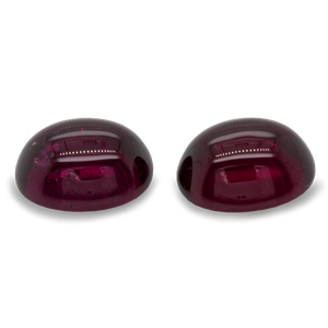 Royal Purple Garnet Paar - lila, oval, 12x10 mm, 14,26 cts, Nr. RP80001