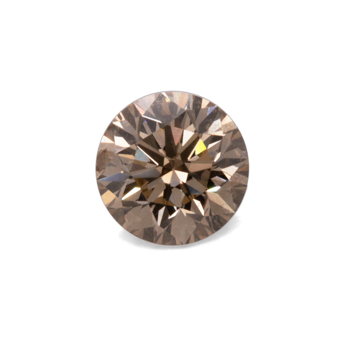 Diamant  - braun, rund, 4x4 mm, 0.23-0.27 cts, Nr. D11043