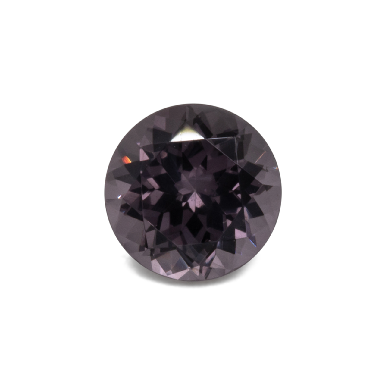Spinel - purple/grey, round, 5.1x5.1 mm, 0.55-0.59 cts, No. SP90018