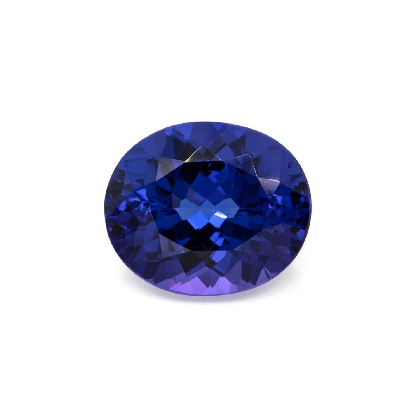 Tansanit - blau, oval, 13x11 mm, 6.64 cts, Nr. TZ99024