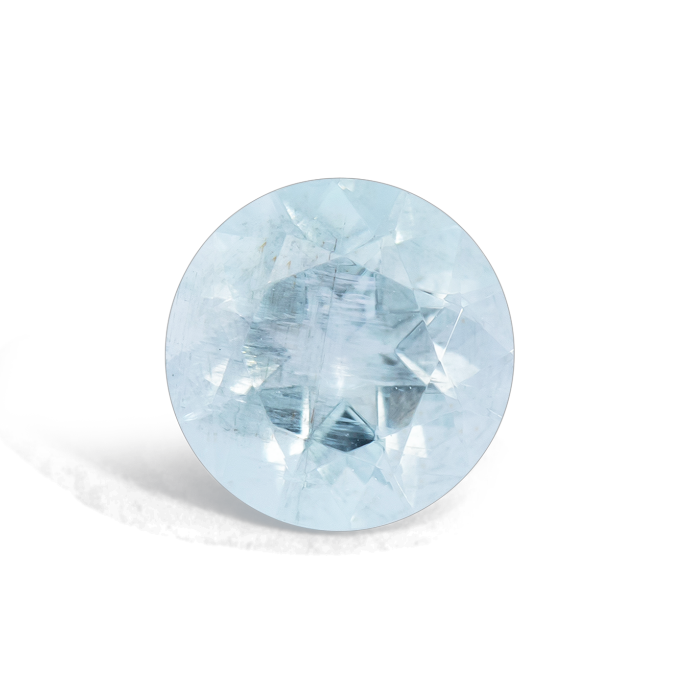 Aquamarin A - blau, rund, 6x6 mm, 0.70 cts, Nr. A990107