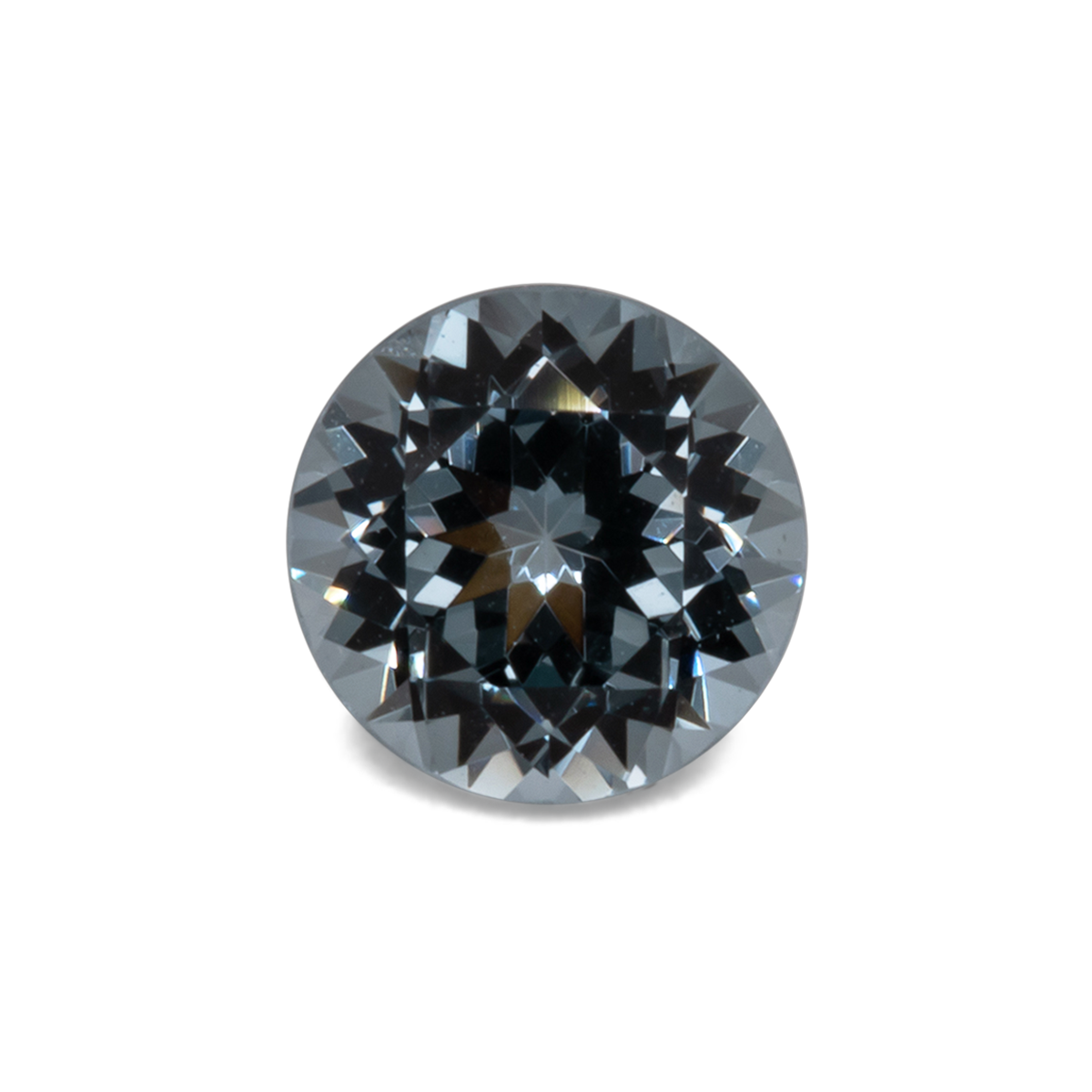 Spinell - blau&grau, rund, 5.1x5.1 mm, 0.57 cts, Nr. SP90012