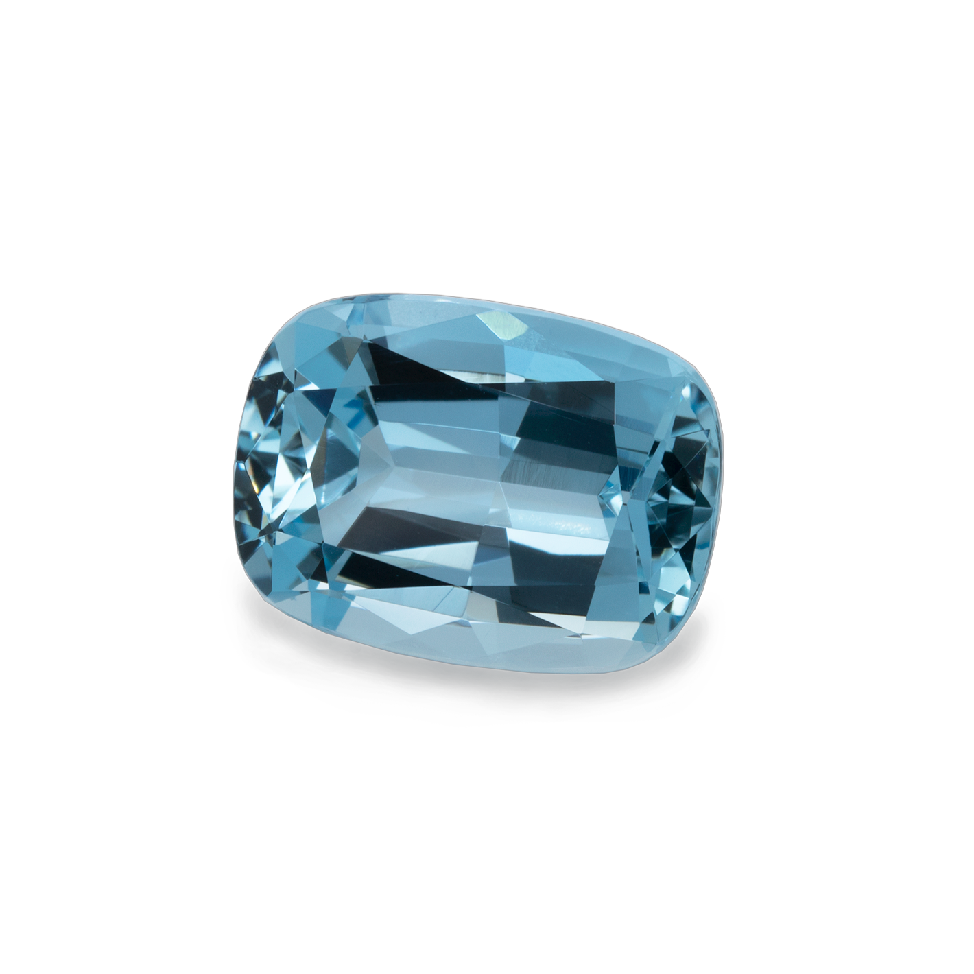 Aquamarine - AA, cushion, 15.5x11.4 mm, 8.84 cts, No. A21002