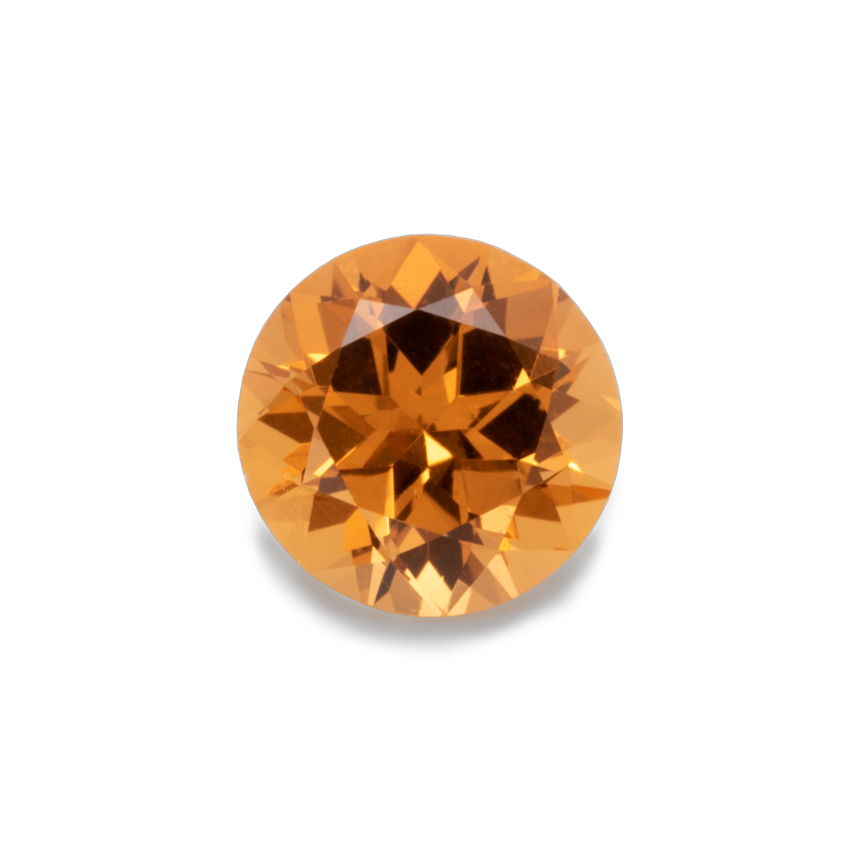 Mandarin Garnet - orange, round, 5x5 mm, 0.57-0.63 cts, No. MG80001