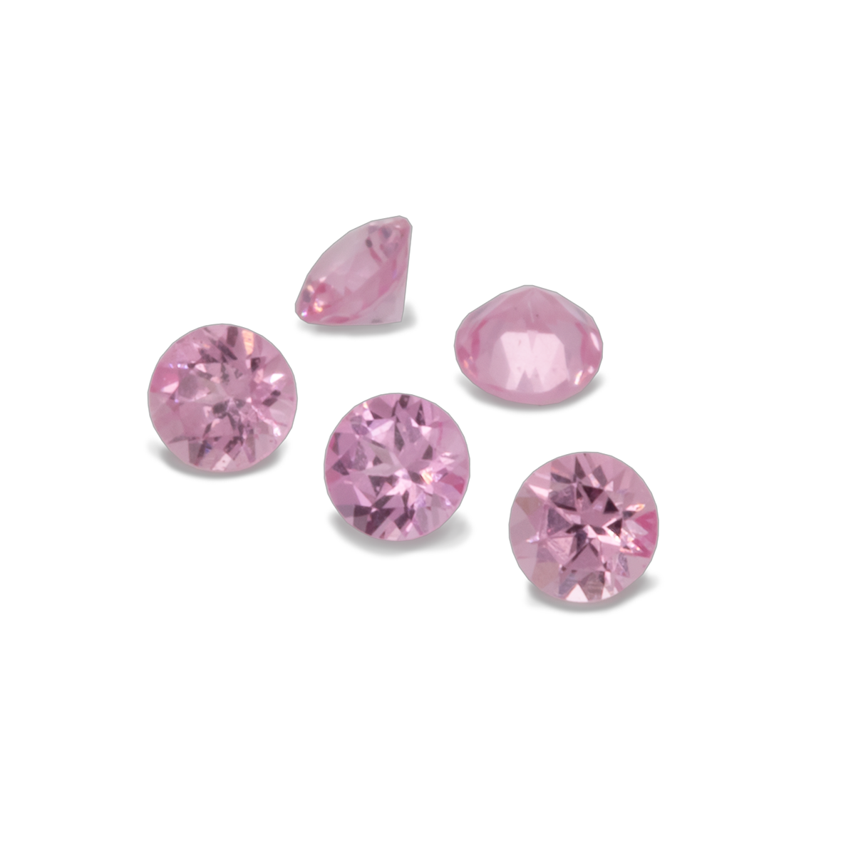 Spinel - pink, round, 1.6x1.6 mm, approx. 0.01 cts, No. SP81001