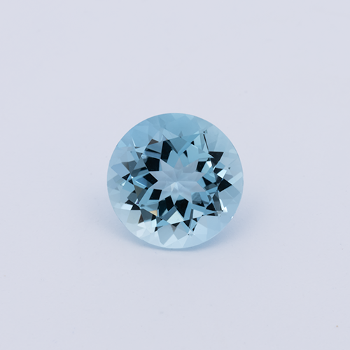 Aquamarin AA - blau, rund, 7.1x7.1 mm, 1.15 cts, Nr. A99101