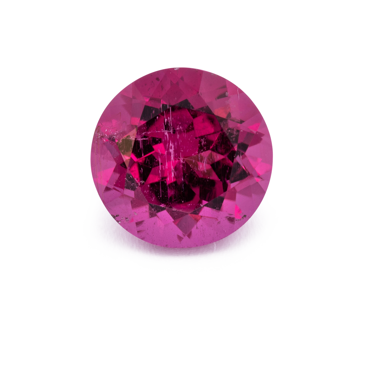 Turmalin - pink, rund, 7x7 mm, 1.35 cts, Nr. TR991163