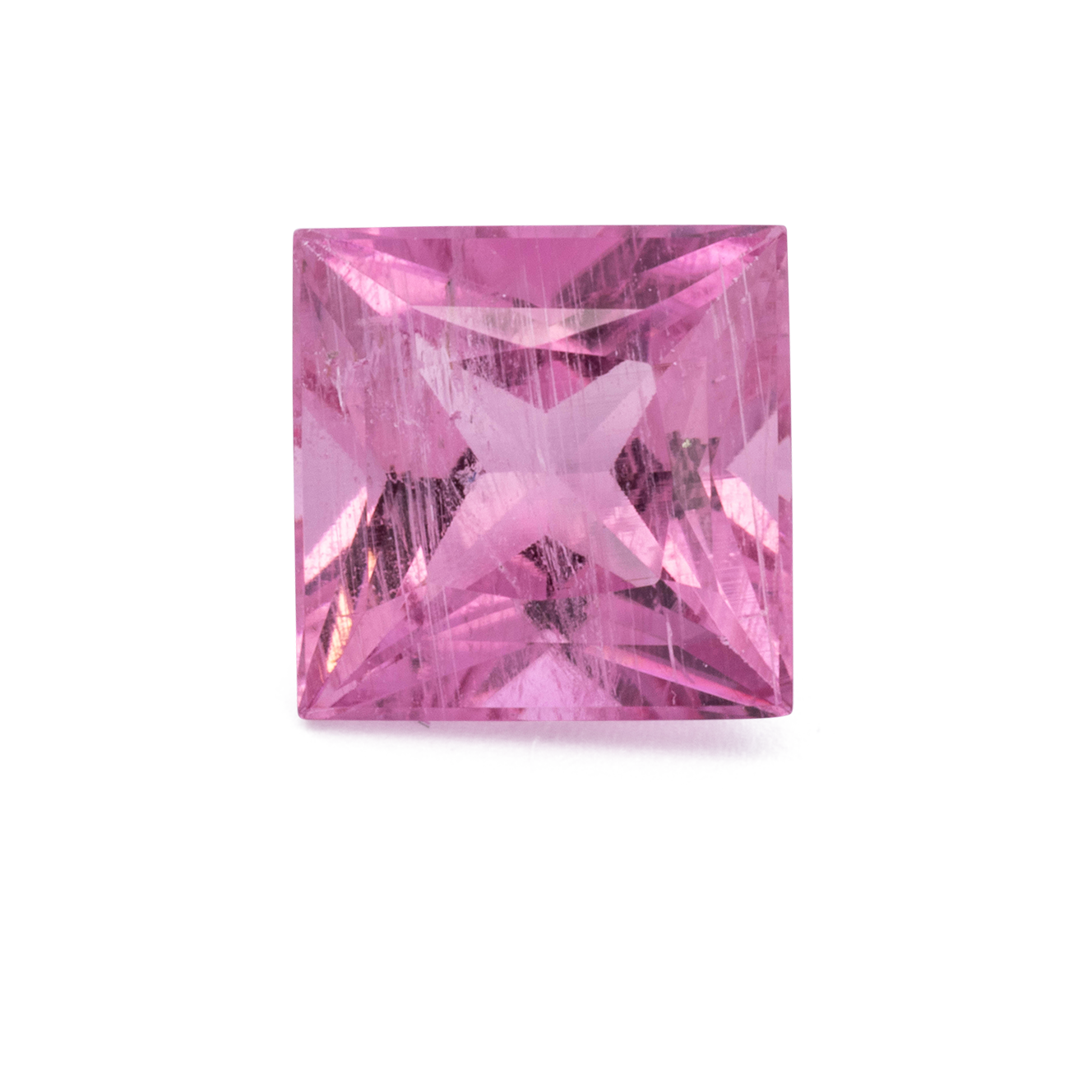 Turmalin - pink, rechteck, 7x7 mm, 1.54 cts, Nr. TR991167