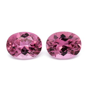 Turmalin Paar - pink, oval, 8x6 mm, 2.52 cts, Nr. TR991179