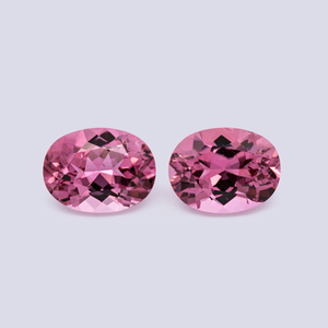 Turmalin Paar - pink, oval, 8x6 mm, 2.52 cts, Nr. TR991179