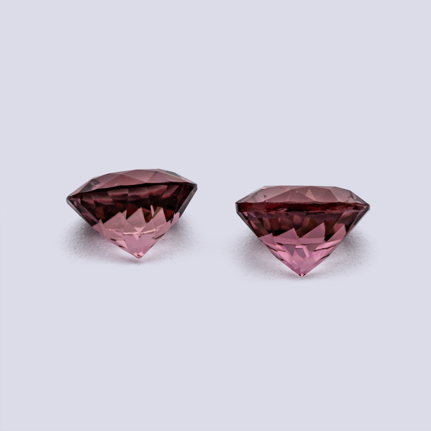 Turmalin Paar - pink, rund, 6x6 mm, 1.65 cts, Nr. TR991184