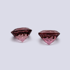 Turmalin Paar - pink, rund, 6x6 mm, 1.65 cts, Nr. TR991184