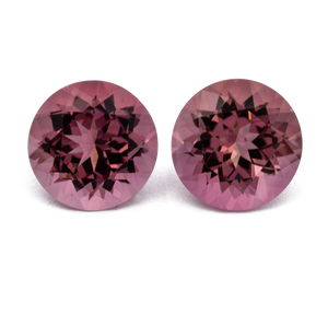 Turmalin Paar - pink, rund, 6x6 mm, 1.65 cts, Nr. TR991184