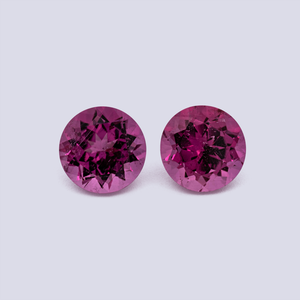 Turmalin Paar - pink, rund, 6x6 mm, 1.77 cts, Nr. TR991185