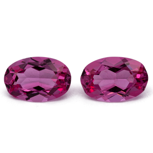 Spinell Paar - pink, oval, 6x4 mm, 0.90 cts, Nr. SP90144