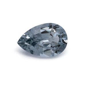 Spinell - grau, birnform, 6x4 mm, 0.43 cts, Nr. SP90116